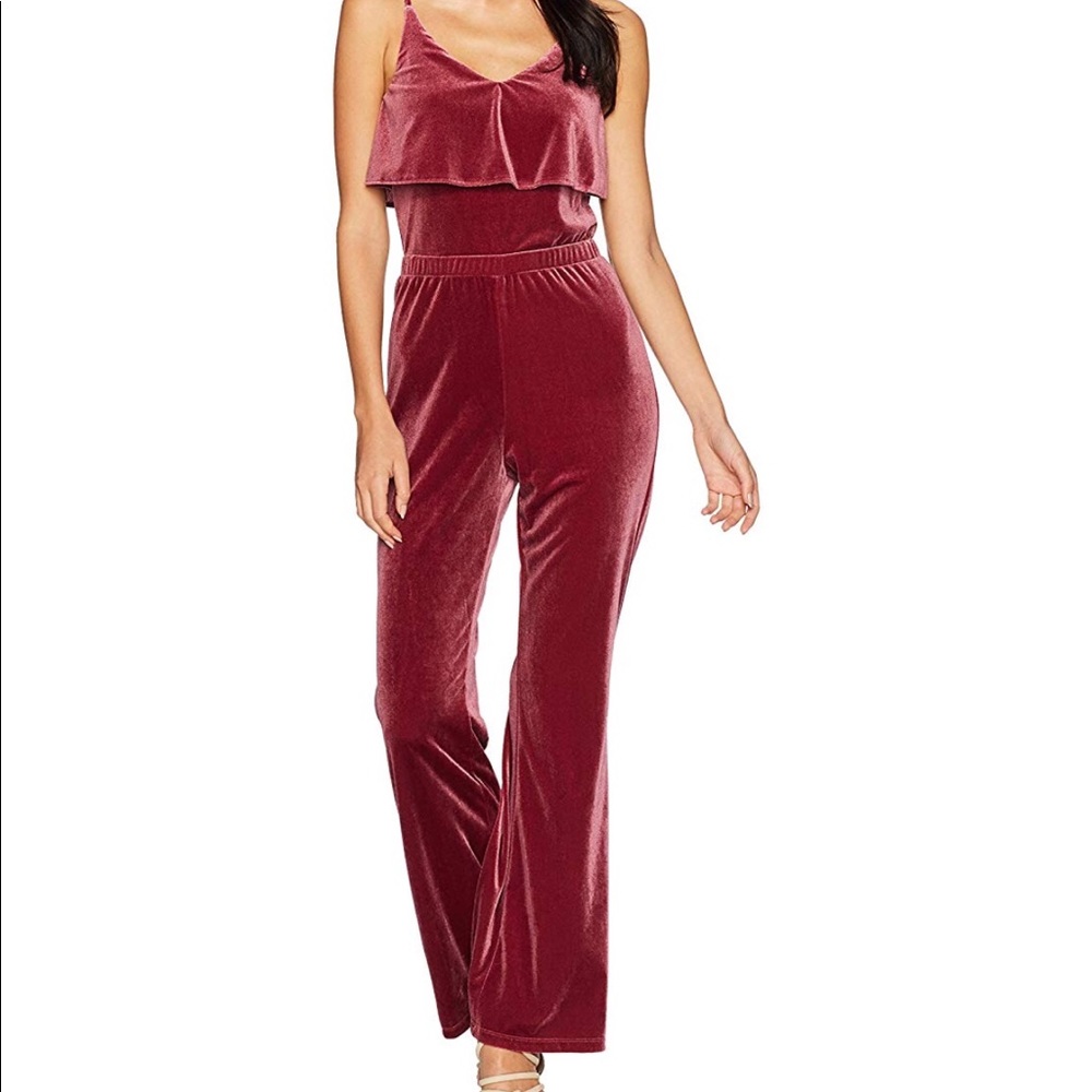 mulberry velvet jumpsuit ❤️💜